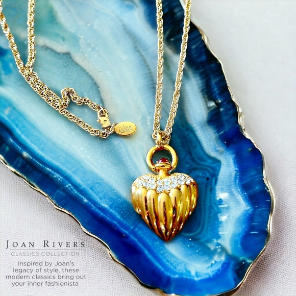 JOAN RIVERS Vintage Gold and Crystal Necklace from the Classics Collection - Picture 2 of 9